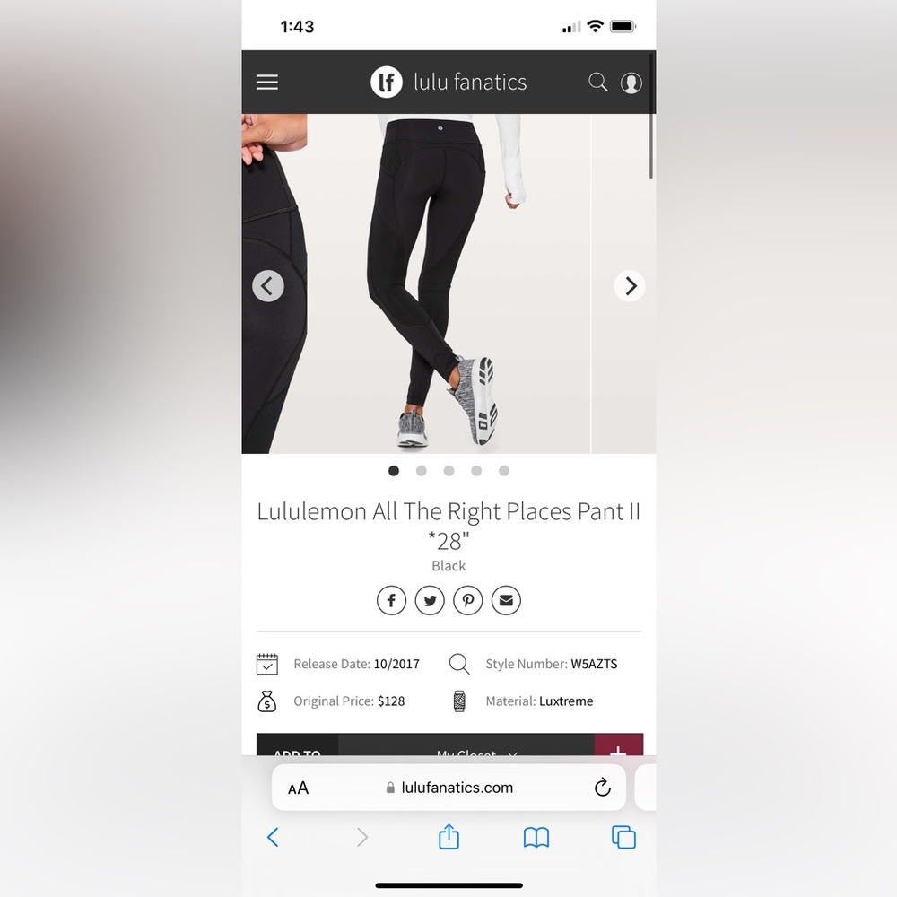 Lululemon all the right places